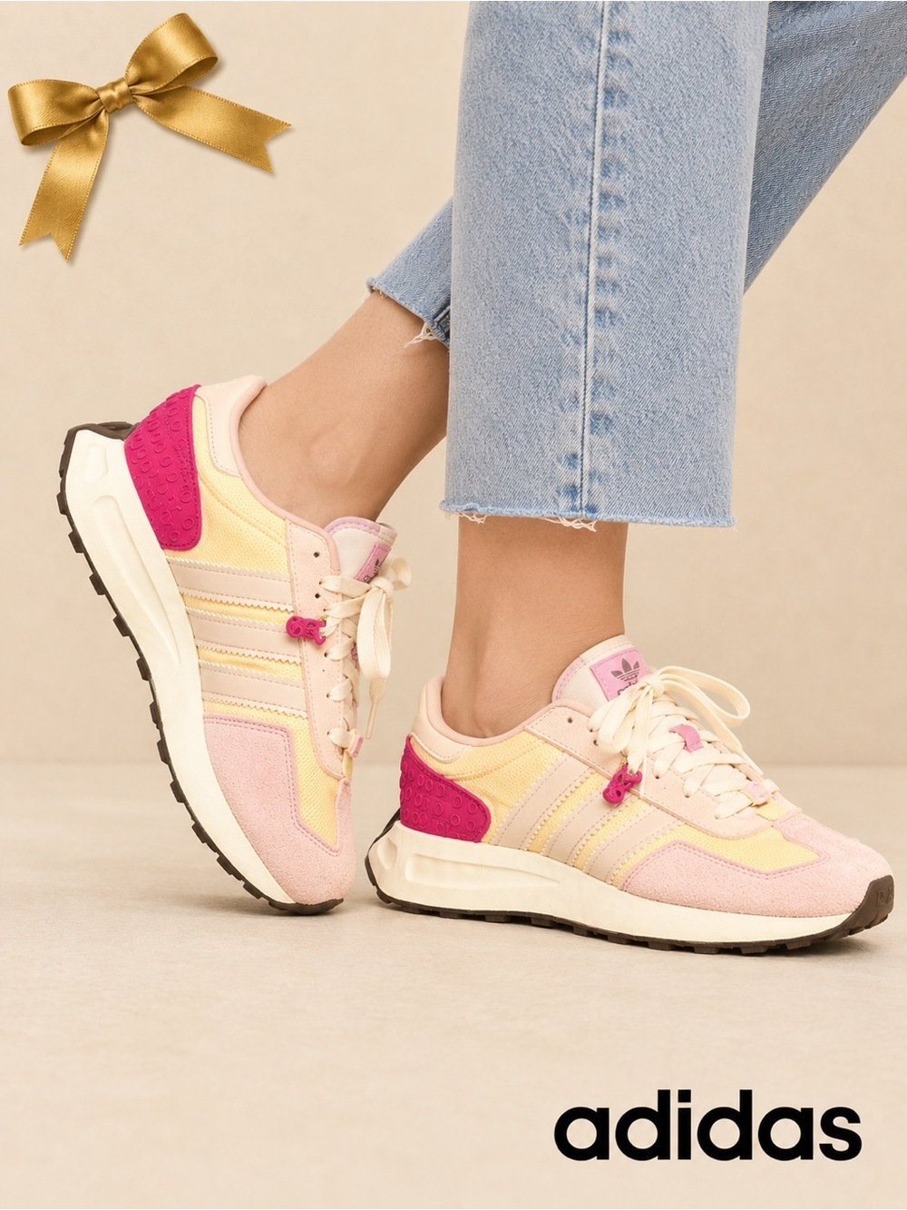 Adidas x LEGO Floral Sneakers Pastels Blush Retro Size 8